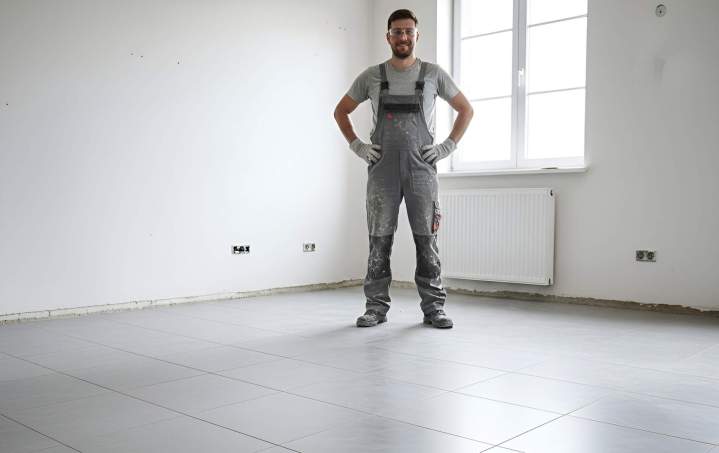 Rénovation de sol fin de chantier Montrouge