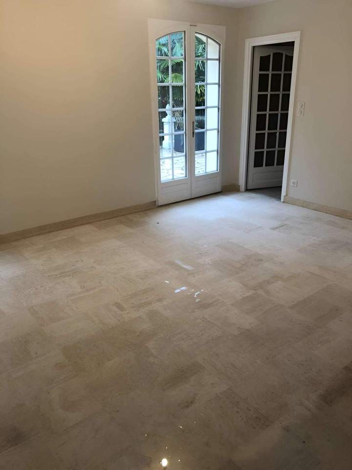 Rénovation sol intérieur maison en marbre Montrouge